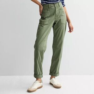 SONOMA Utility Fashion Pants Womens 4 Carey Olive Green Stretch NEW
